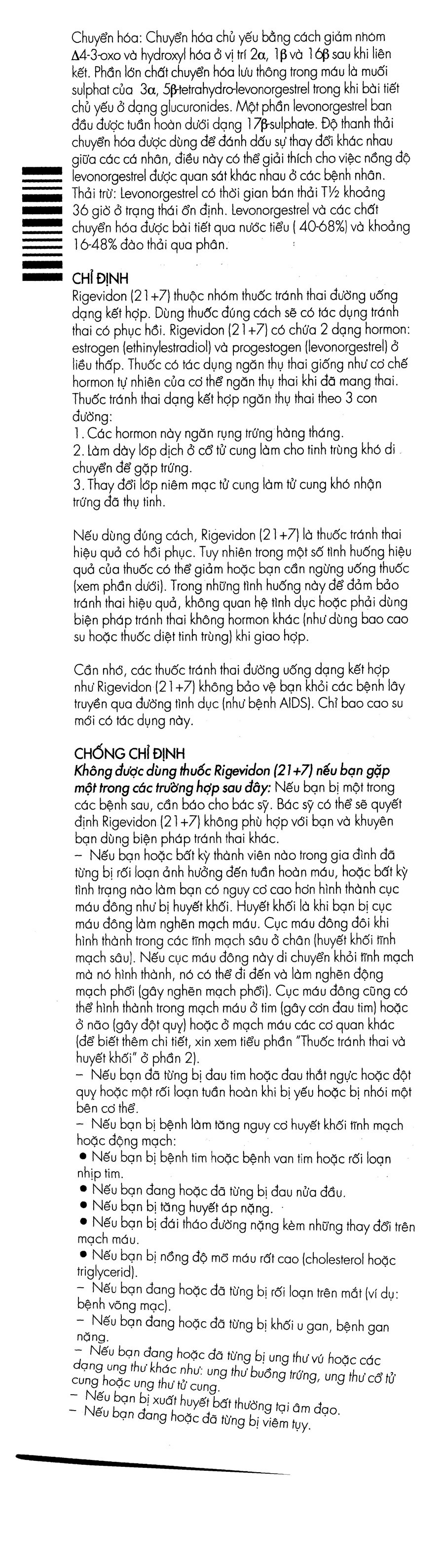Rigevidon 21+7 thuốc tránh thai hằng ngày (3 vỉ x 28 viên) - 6